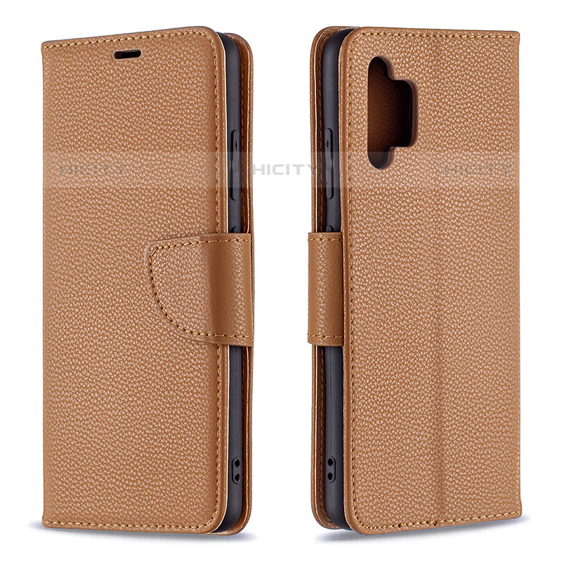 Funda de Cuero Cartera con Soporte Carcasa B06F para Samsung Galaxy M32 5G Marron