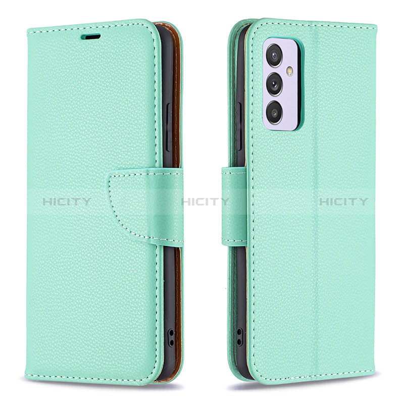 Funda de Cuero Cartera con Soporte Carcasa B06F para Samsung Galaxy Quantum2 5G Verde