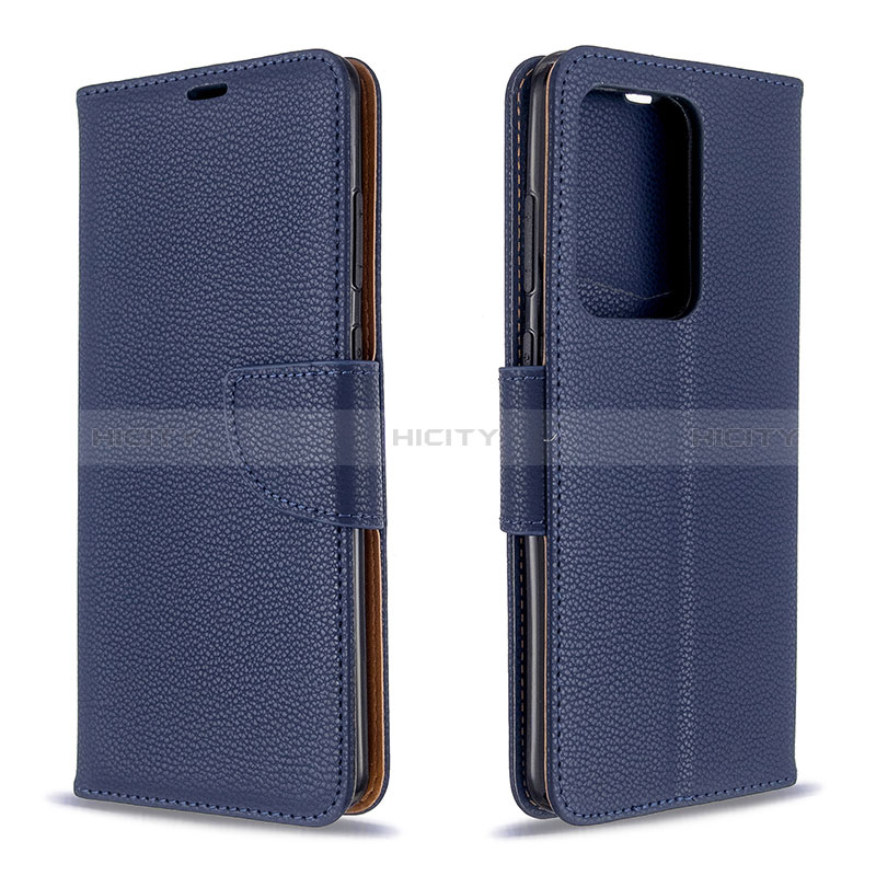 Funda de Cuero Cartera con Soporte Carcasa B06F para Samsung Galaxy S20 Plus 5G Azul