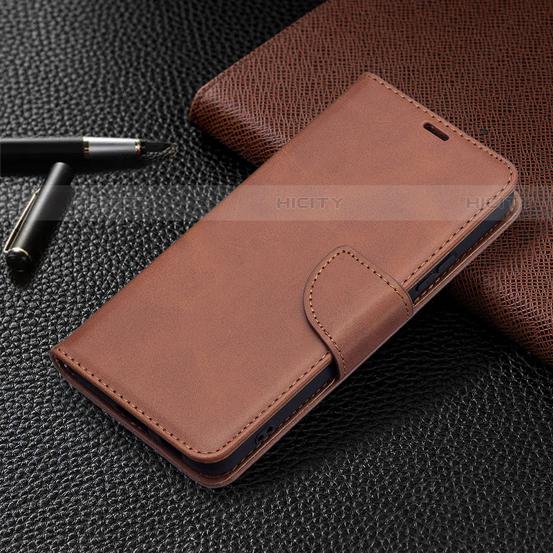 Funda de Cuero Cartera con Soporte Carcasa B06F para Samsung Galaxy S21 5G Marron