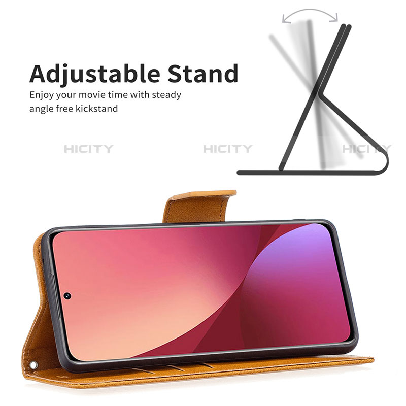 Funda de Cuero Cartera con Soporte Carcasa B06F para Xiaomi Mi 12 Pro 5G