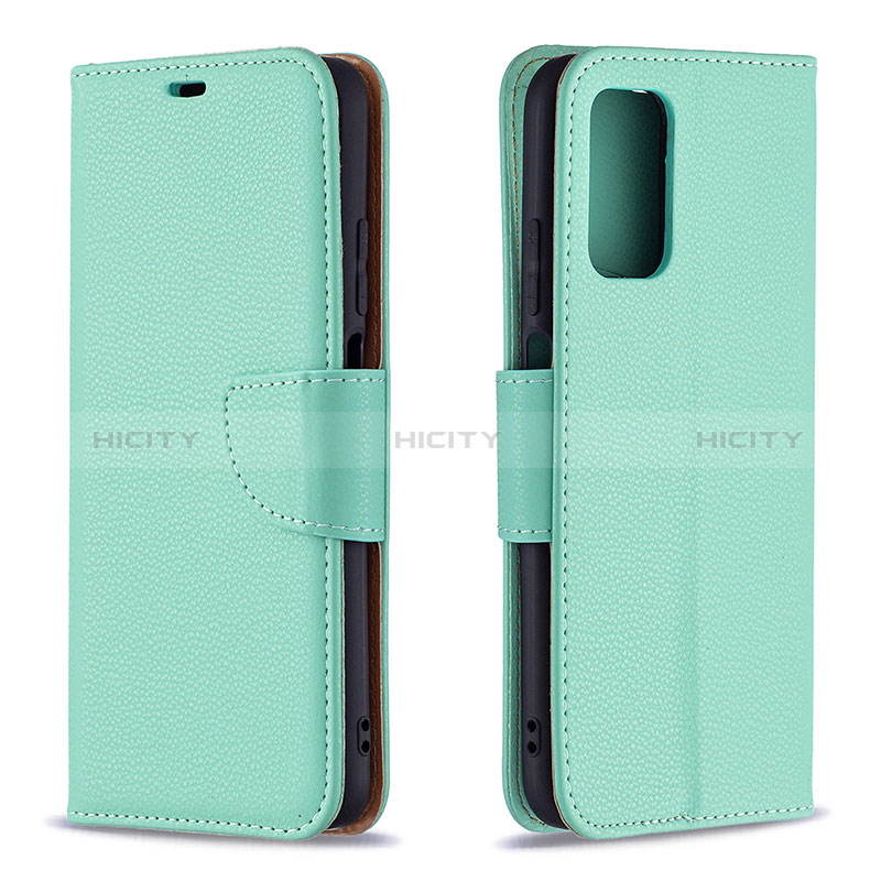 Funda de Cuero Cartera con Soporte Carcasa B06F para Xiaomi Poco M3 Verde