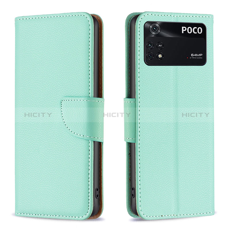 Funda de Cuero Cartera con Soporte Carcasa B06F para Xiaomi Poco M4 Pro 4G