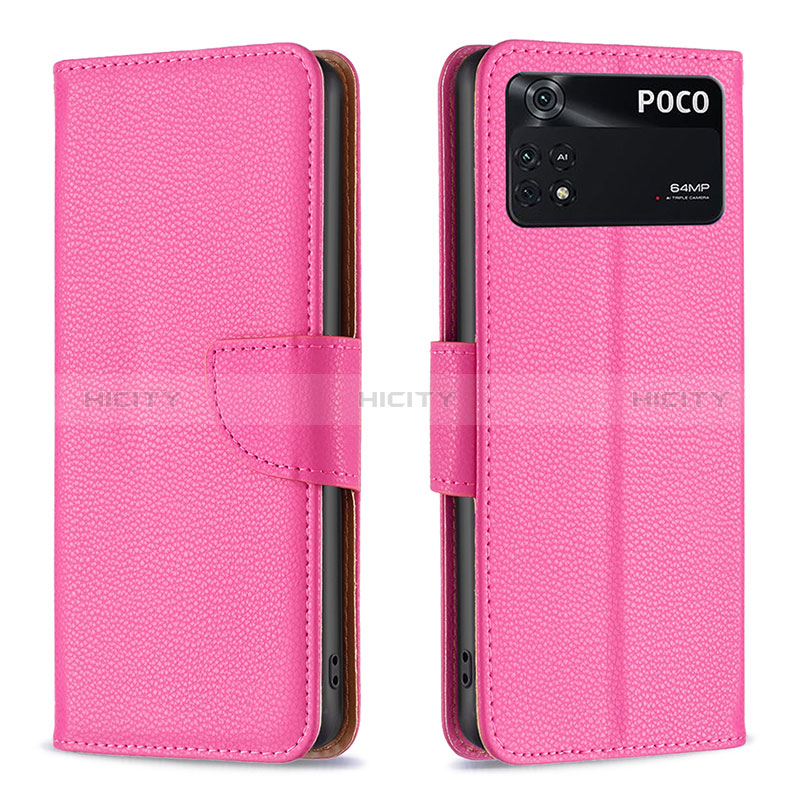 Funda de Cuero Cartera con Soporte Carcasa B06F para Xiaomi Poco M4 Pro 4G