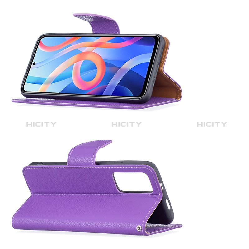 Funda de Cuero Cartera con Soporte Carcasa B06F para Xiaomi Poco M4 Pro 5G