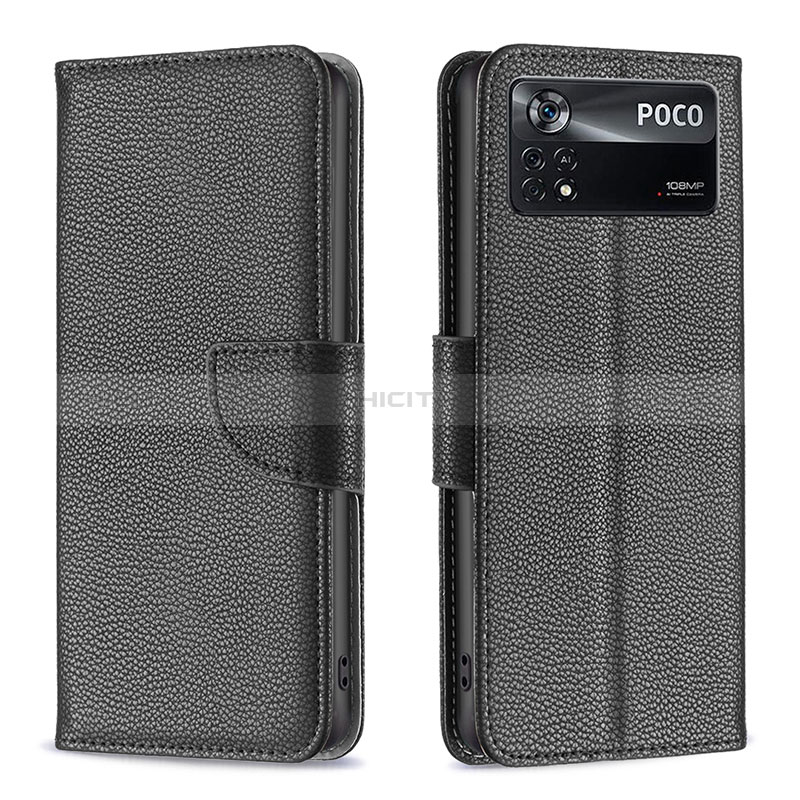 Funda de Cuero Cartera con Soporte Carcasa B06F para Xiaomi Poco X4 Pro 5G