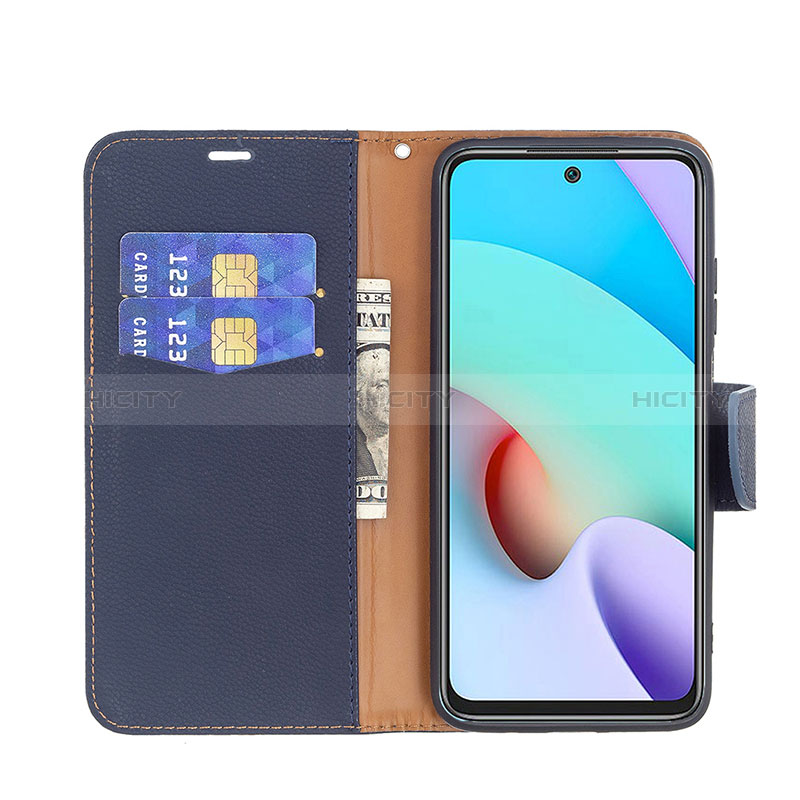 Funda de Cuero Cartera con Soporte Carcasa B06F para Xiaomi Redmi 10 (2022)