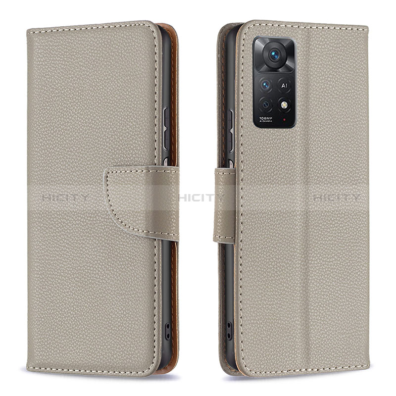 Funda de Cuero Cartera con Soporte Carcasa B06F para Xiaomi Redmi Note 11 Pro 4G