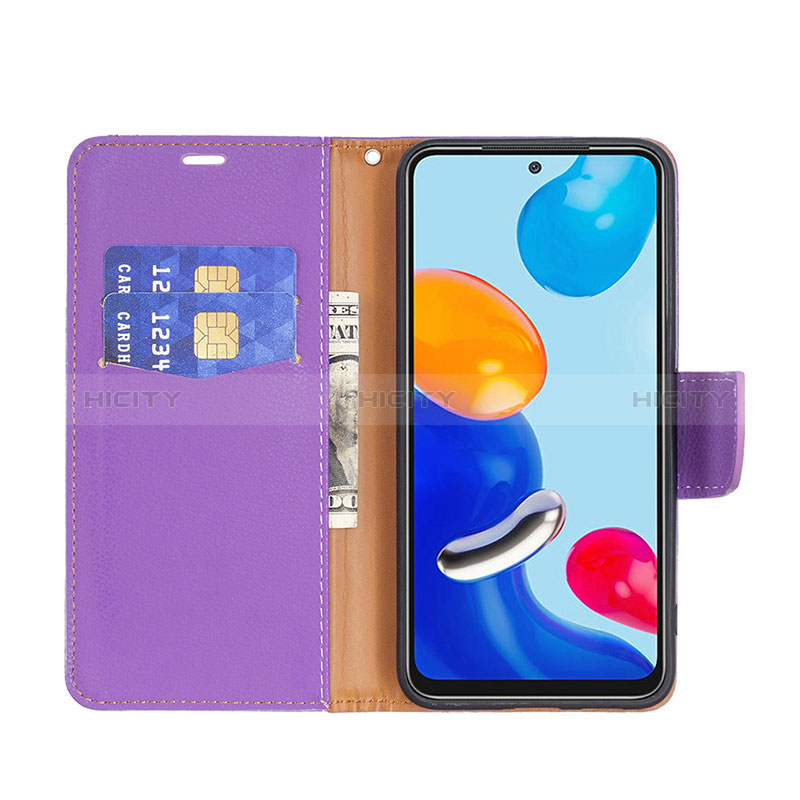 Funda de Cuero Cartera con Soporte Carcasa B06F para Xiaomi Redmi Note 11S 4G