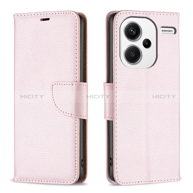 Funda de Cuero Cartera con Soporte Carcasa B06F para Xiaomi Redmi Note 13 Pro+ Plus 5G