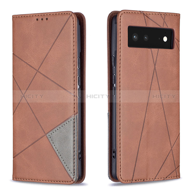 Funda de Cuero Cartera con Soporte Carcasa B07F para Google Pixel 6 5G