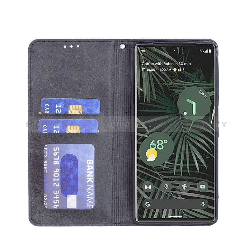 Funda de Cuero Cartera con Soporte Carcasa B07F para Google Pixel 6 Pro 5G