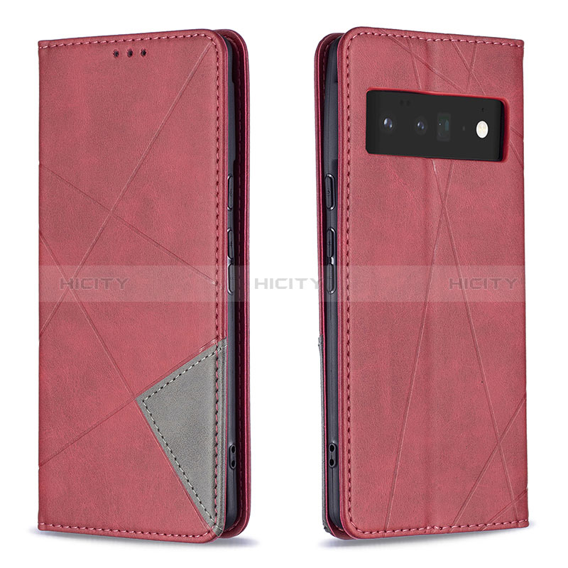 Funda de Cuero Cartera con Soporte Carcasa B07F para Google Pixel 6 Pro 5G