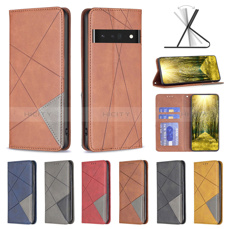 Funda de Cuero Cartera con Soporte Carcasa B07F para Google Pixel 7 Pro 5G