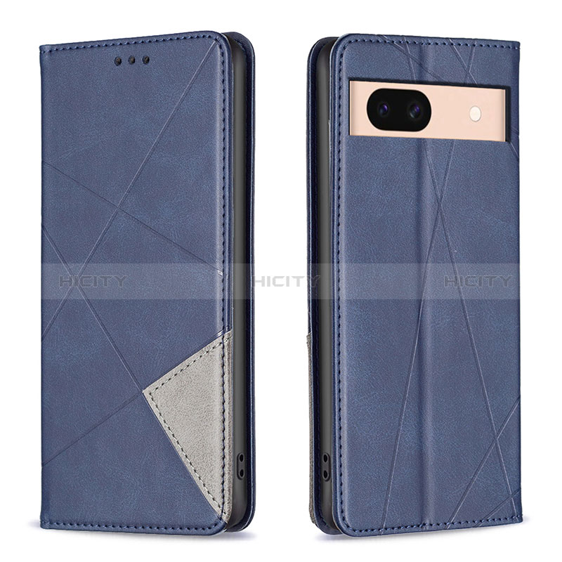 Funda de Cuero Cartera con Soporte Carcasa B07F para Google Pixel 8a 5G Azul