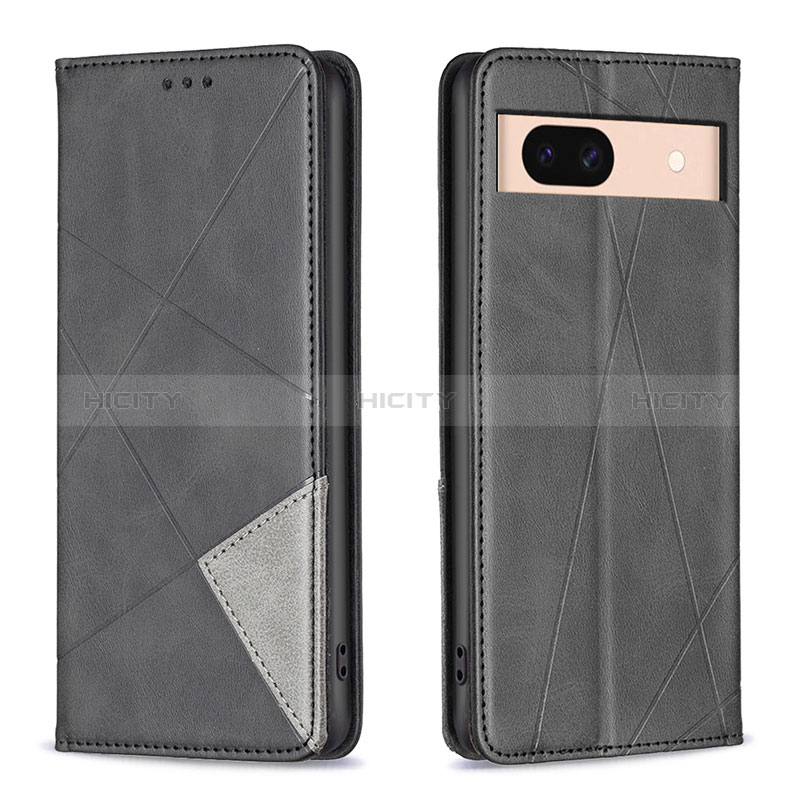 Funda de Cuero Cartera con Soporte Carcasa B07F para Google Pixel 8a 5G Negro