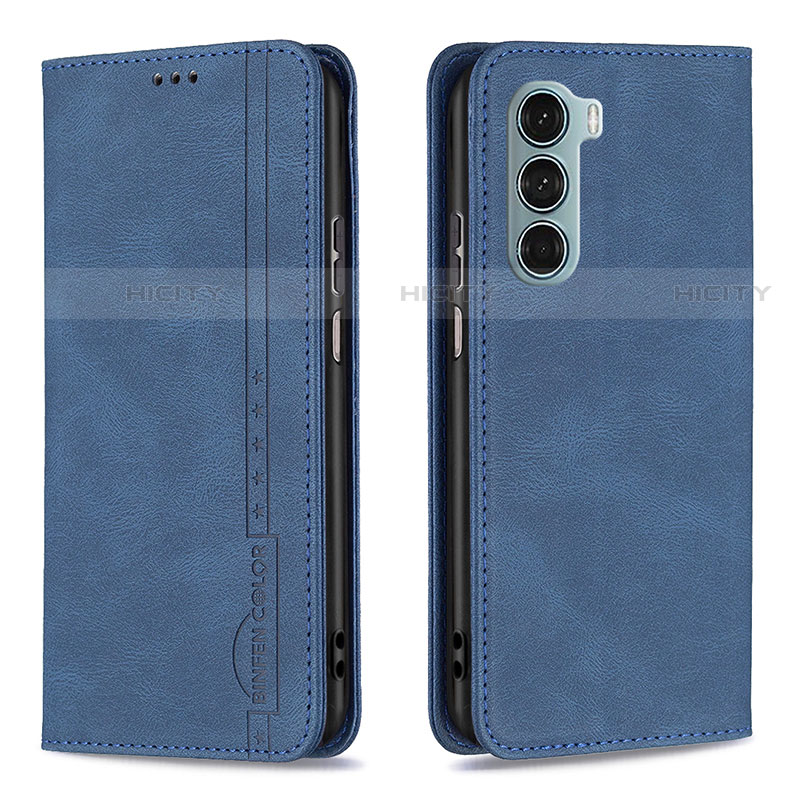 Funda de Cuero Cartera con Soporte Carcasa B07F para Motorola Moto Edge S30 5G Azul