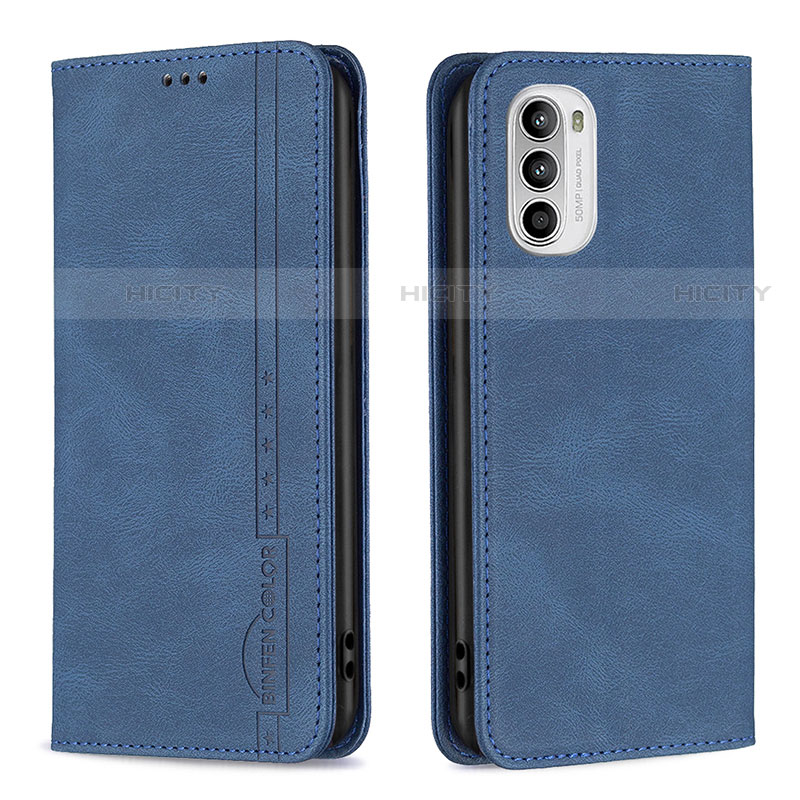 Funda de Cuero Cartera con Soporte Carcasa B07F para Motorola MOTO G52