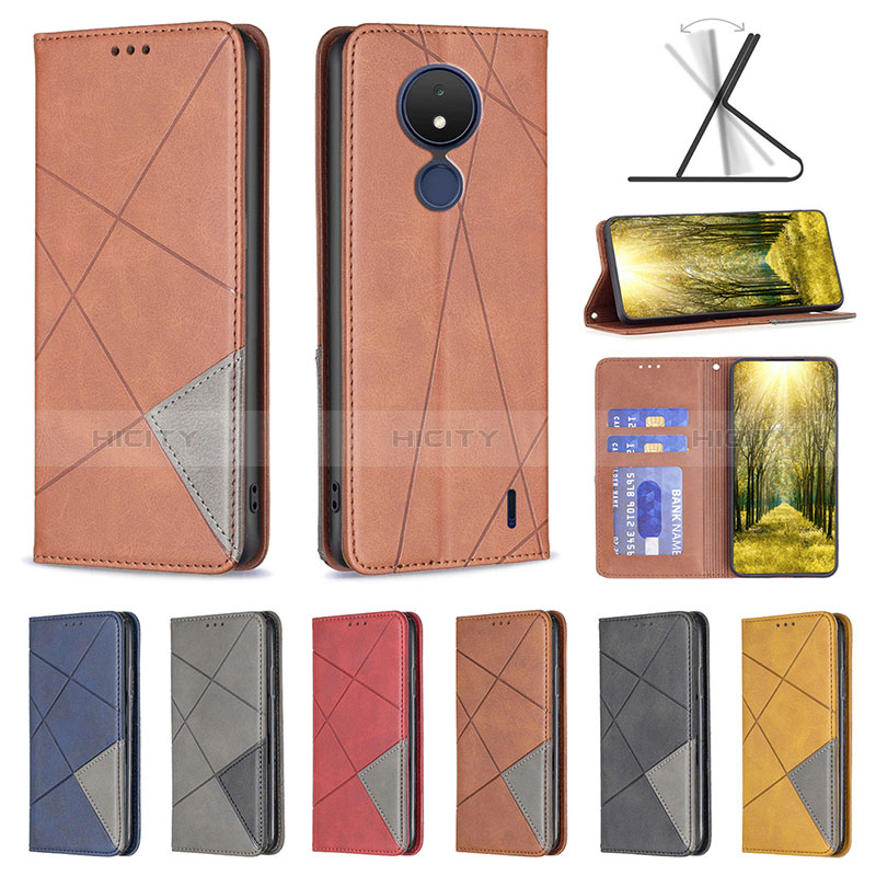 Funda de Cuero Cartera con Soporte Carcasa B07F para Nokia C21