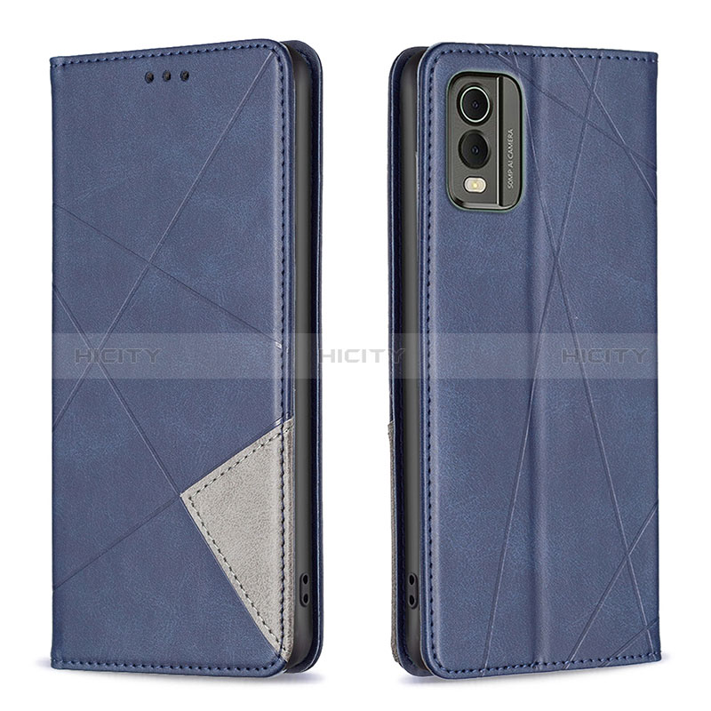 Funda de Cuero Cartera con Soporte Carcasa B07F para Nokia C210 Azul