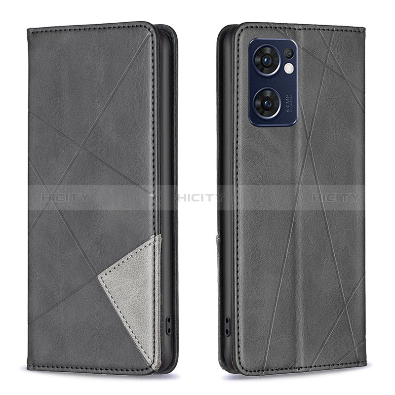 Funda de Cuero Cartera con Soporte Carcasa B07F para OnePlus Nord CE 2 5G Negro