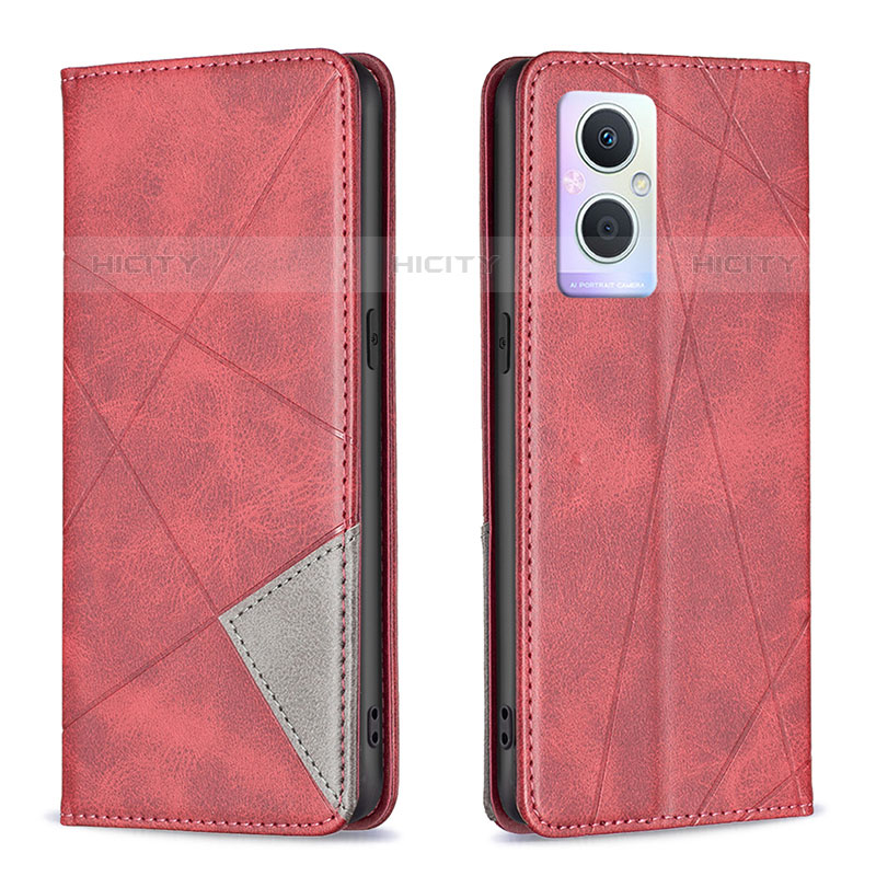 Funda de Cuero Cartera con Soporte Carcasa B07F para OnePlus Nord N20 5G Rojo