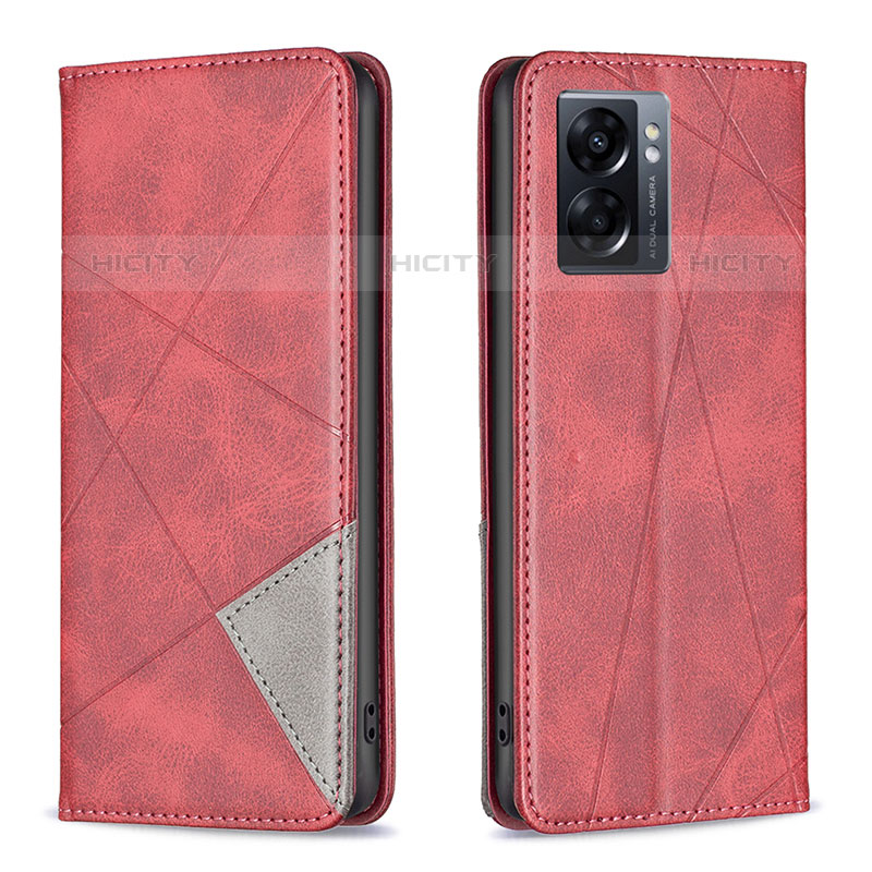 Funda de Cuero Cartera con Soporte Carcasa B07F para OnePlus Nord N300 5G Rojo