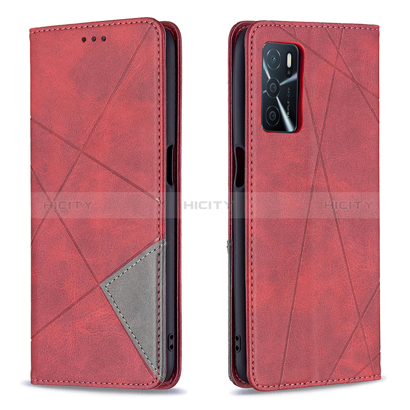 Funda de Cuero Cartera con Soporte Carcasa B07F para Oppo A16