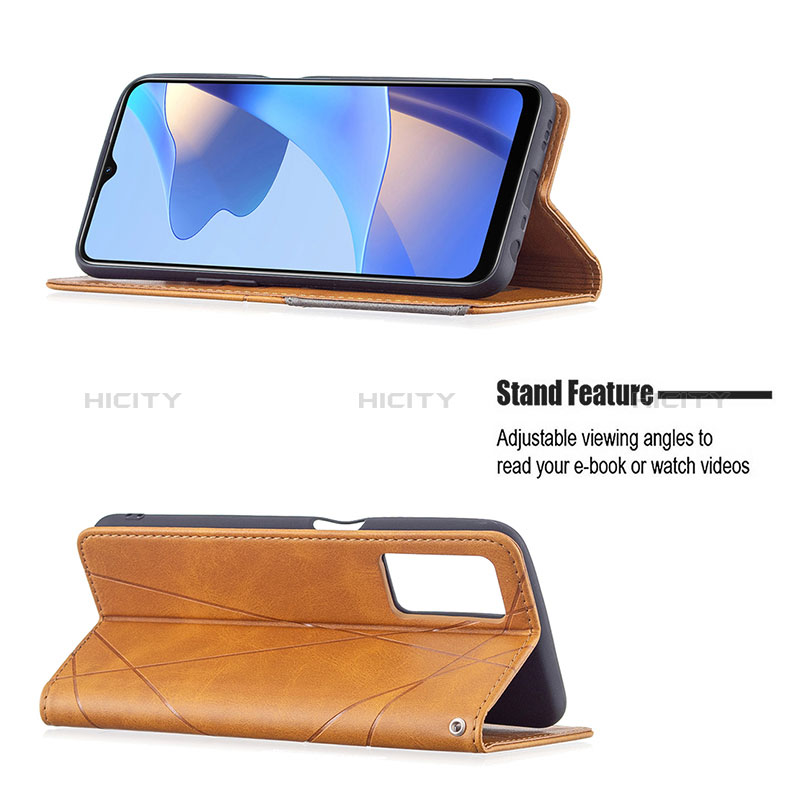 Funda de Cuero Cartera con Soporte Carcasa B07F para Oppo A16