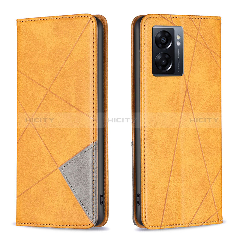 Funda de Cuero Cartera con Soporte Carcasa B07F para Oppo A56S 5G