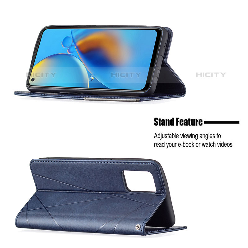 Funda de Cuero Cartera con Soporte Carcasa B07F para Oppo A74 4G