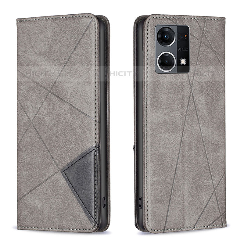 Funda de Cuero Cartera con Soporte Carcasa B07F para Oppo F21 Pro 4G