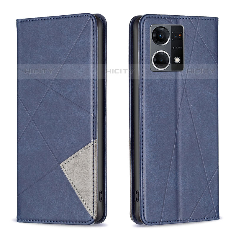 Funda de Cuero Cartera con Soporte Carcasa B07F para Oppo F21s Pro 4G