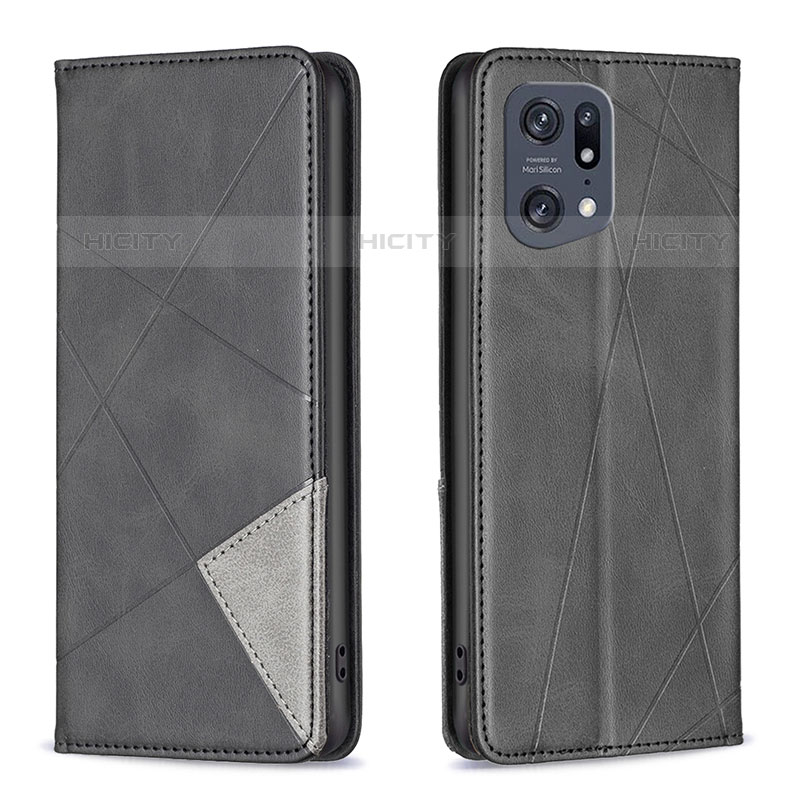 Funda de Cuero Cartera con Soporte Carcasa B07F para Oppo Find X5 Pro 5G