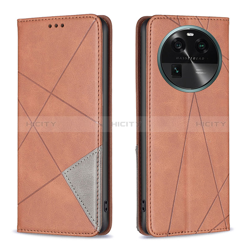 Funda de Cuero Cartera con Soporte Carcasa B07F para Oppo Find X6 5G