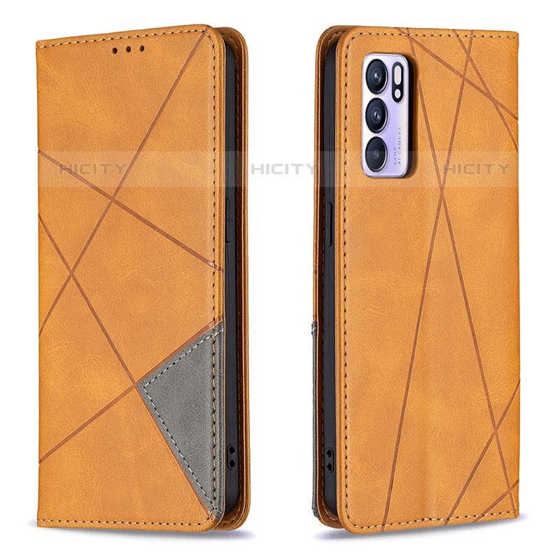 Funda de Cuero Cartera con Soporte Carcasa B07F para Oppo Reno6 5G