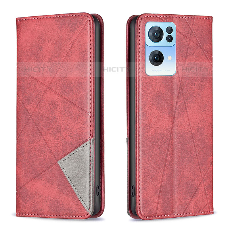 Funda de Cuero Cartera con Soporte Carcasa B07F para Oppo Reno7 Pro 5G