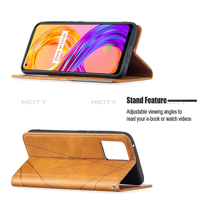 Funda de Cuero Cartera con Soporte Carcasa B07F para Realme 8 4G