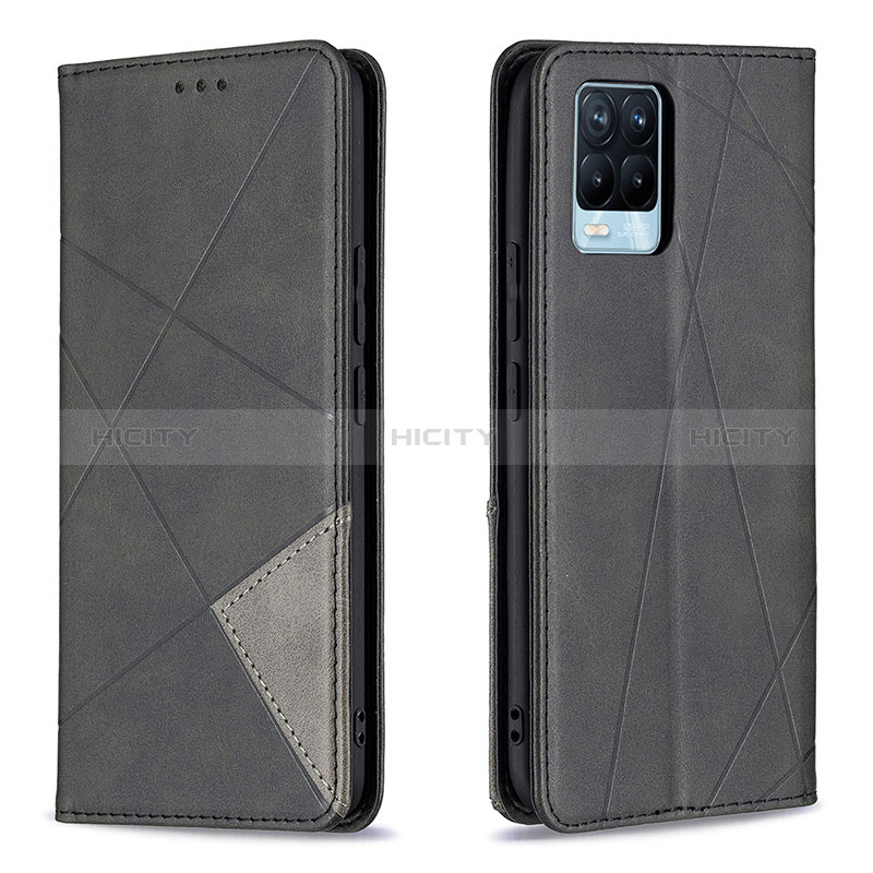 Funda de Cuero Cartera con Soporte Carcasa B07F para Realme 8 Pro Negro