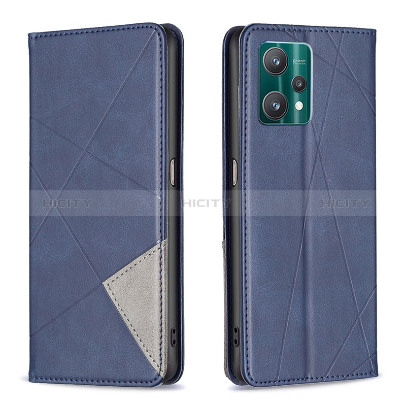 Funda de Cuero Cartera con Soporte Carcasa B07F para Realme 9 5G Azul