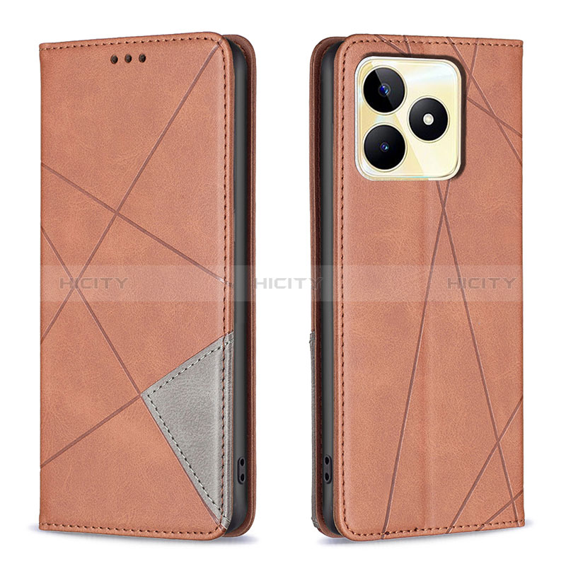 Funda de Cuero Cartera con Soporte Carcasa B07F para Realme C51