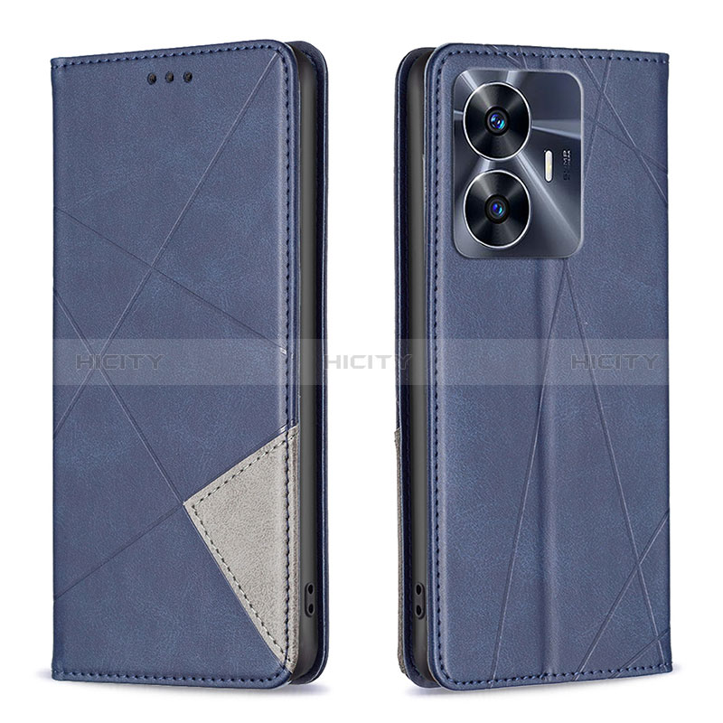 Funda de Cuero Cartera con Soporte Carcasa B07F para Realme Narzo N55 Azul