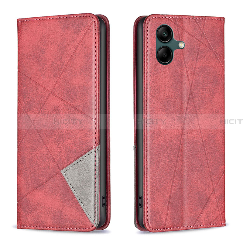 Funda de Cuero Cartera con Soporte Carcasa B07F para Samsung Galaxy A04 4G Rojo