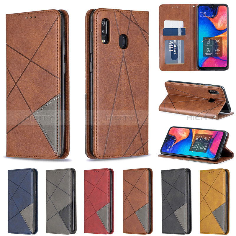 Funda de Cuero Cartera con Soporte Carcasa B07F para Samsung Galaxy A20