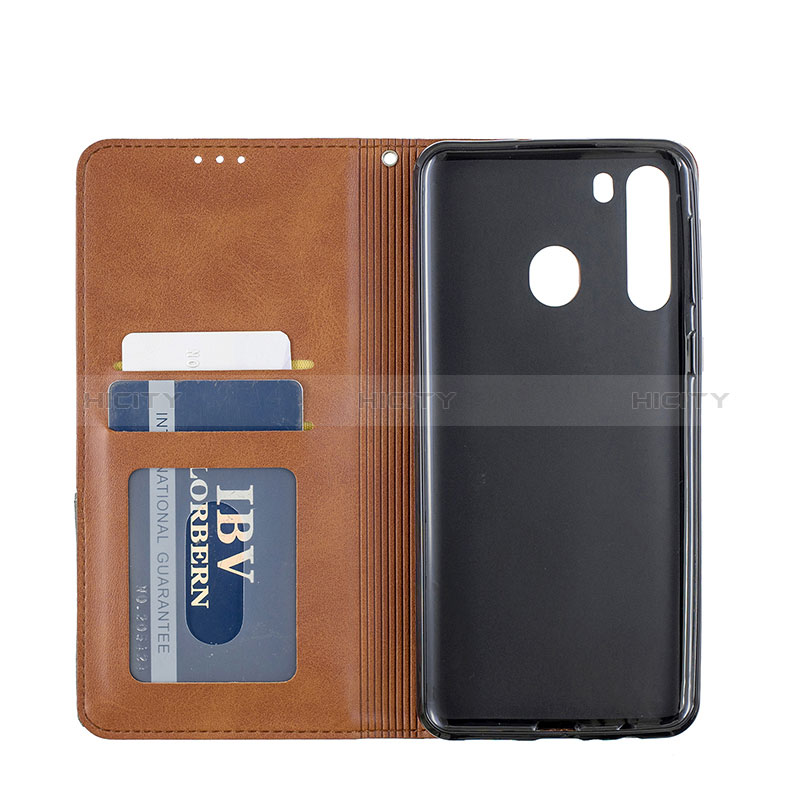 Funda de Cuero Cartera con Soporte Carcasa B07F para Samsung Galaxy A21