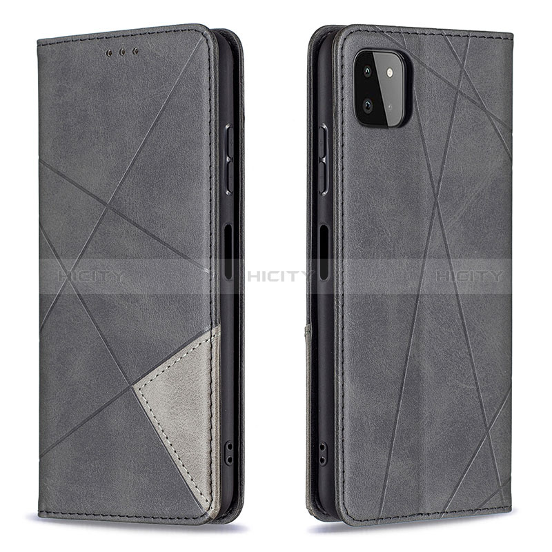 Funda de Cuero Cartera con Soporte Carcasa B07F para Samsung Galaxy A22s 5G Negro