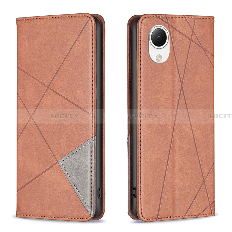 Funda de Cuero Cartera con Soporte Carcasa B07F para Samsung Galaxy A23 5G SC-56C Marron