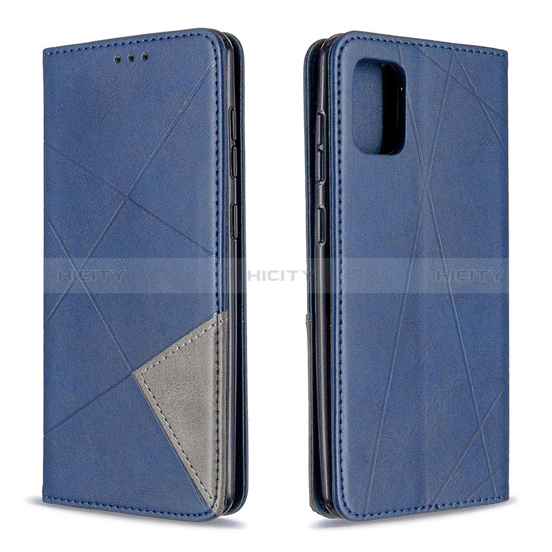 Funda de Cuero Cartera con Soporte Carcasa B07F para Samsung Galaxy A31 Azul