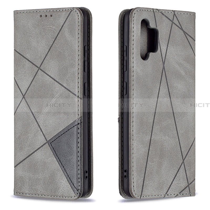 Funda de Cuero Cartera con Soporte Carcasa B07F para Samsung Galaxy A32 4G Gris