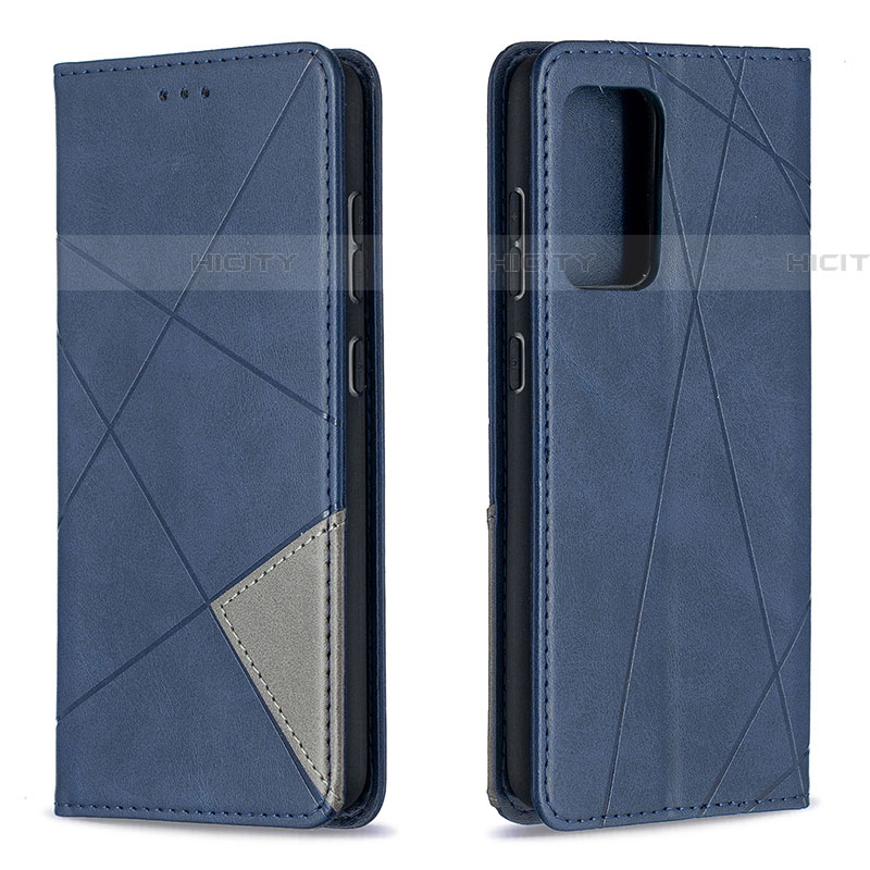 Funda de Cuero Cartera con Soporte Carcasa B07F para Samsung Galaxy A52 4G Azul